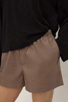 Assembly Label - Micha Poplin Short (Dark Sand) Assembly Label