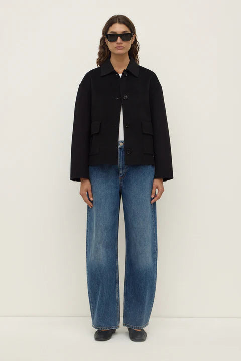 Assembly Label - Mya Wool Jacket (Black) – Dear Blackbird Boutique