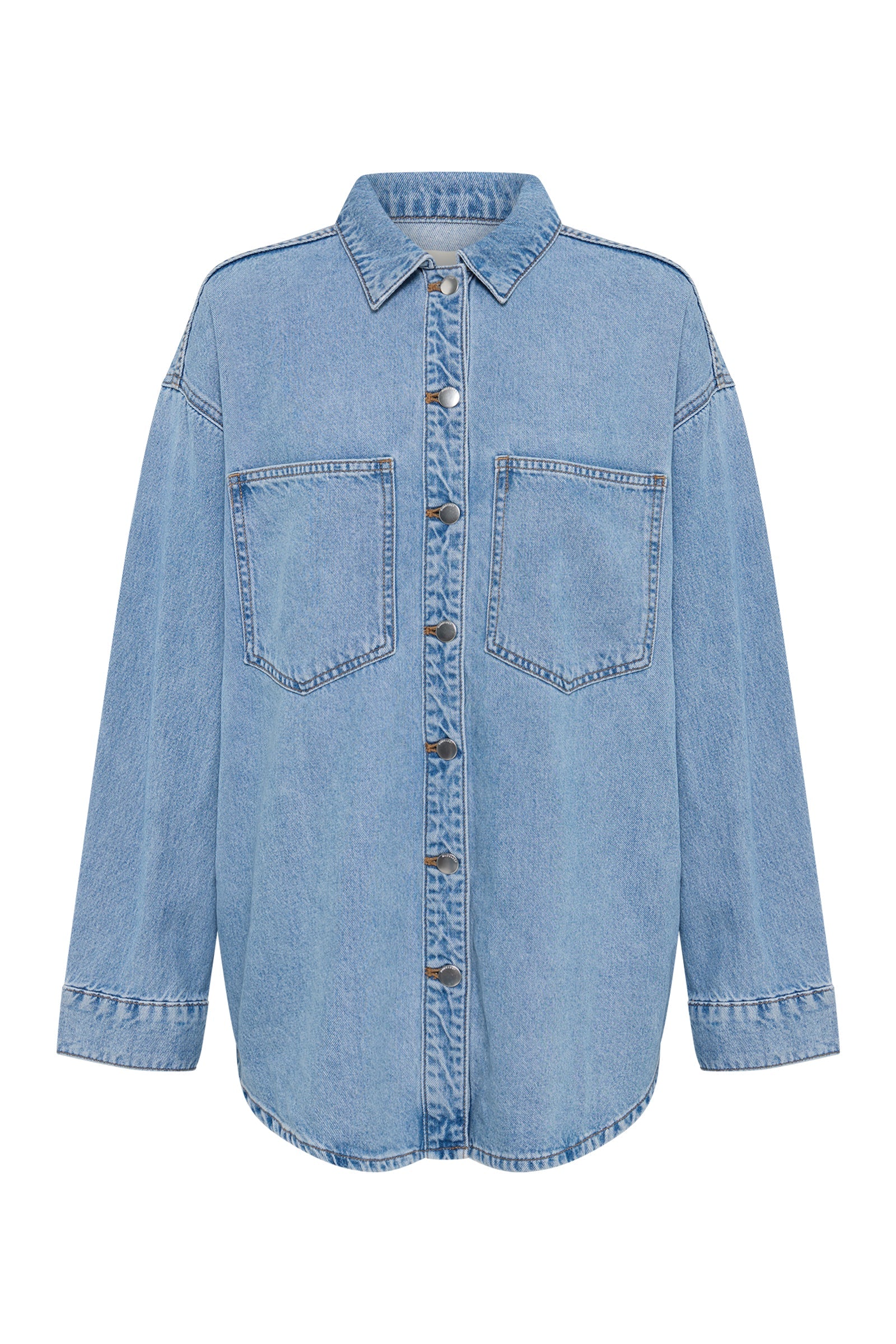 Nude Lucy - Organic Denim Oversized Shirt (Soft Blue) Nude Lucy
