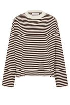 Nude Lucy - Organic Stripe LS Tee (Espresso Stripe) Nude Lucy