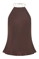 Nude Lucy - Tilly Halter Top (Chocolate) Nude Lucy