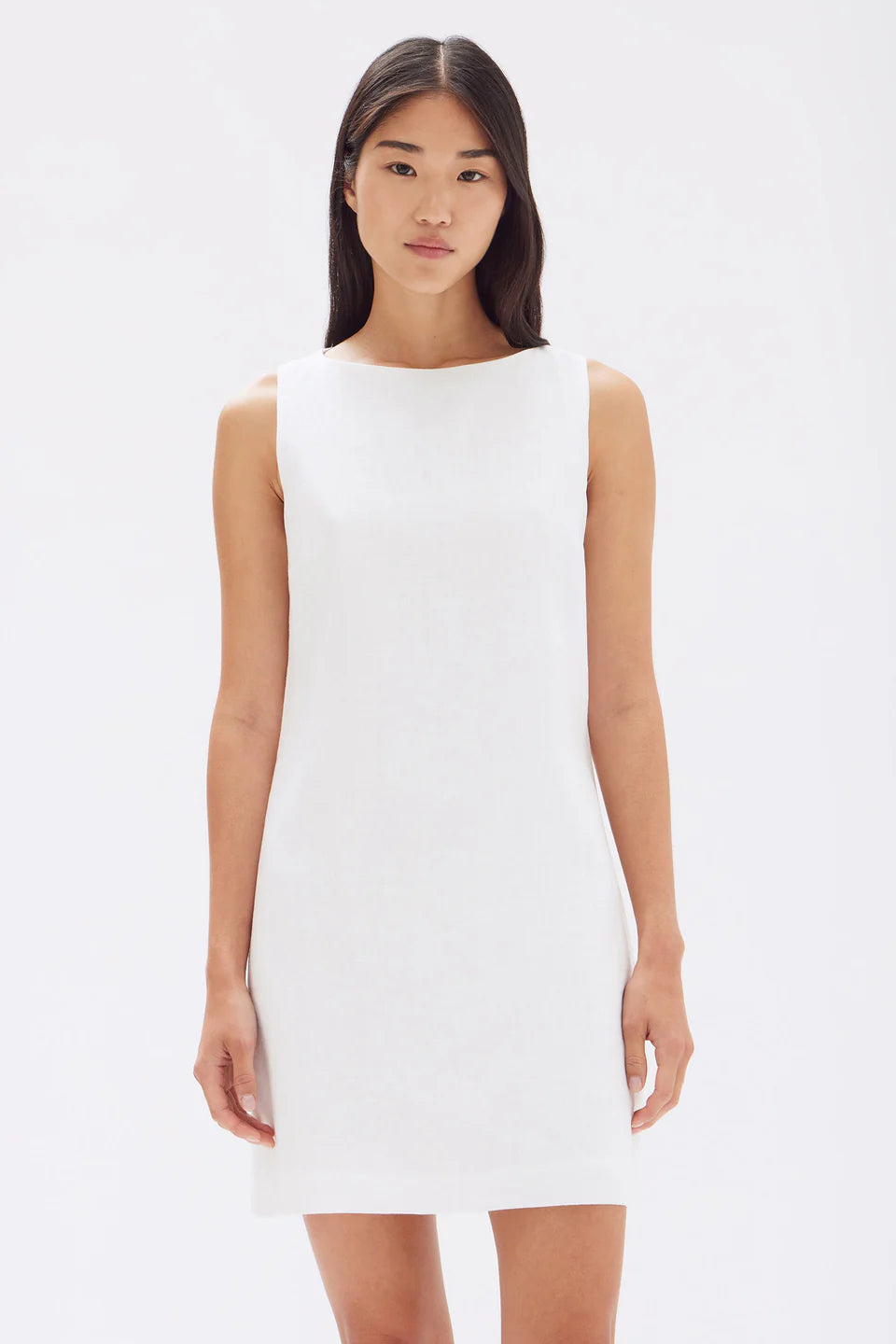 Assembly Label - Nadine Linen Mini Dress (White) Dear Blackbird Boutique Assembly Label - Nadine Linen Mini Dress (White) Dear Blackbird Boutique