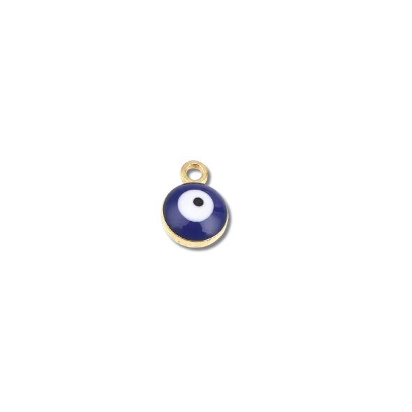 Blue Evil Eye Charm (Gold) By Barny