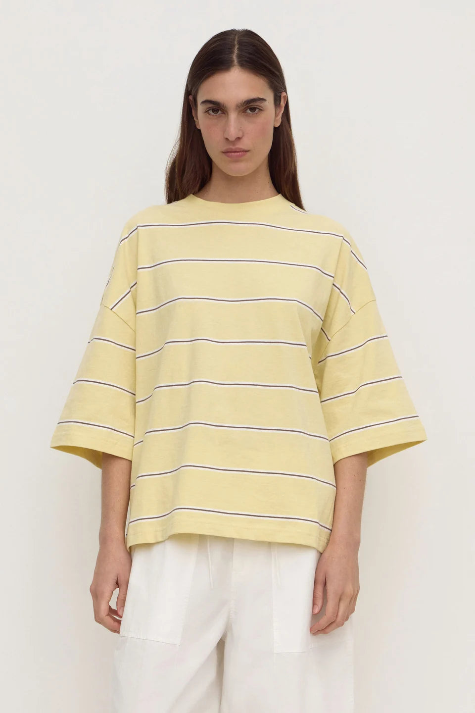 Assembly Label - Nora Stripe Oversized Tee (Rind Stripe) Assembly Label