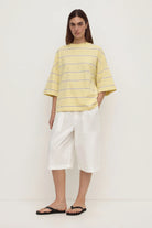 Assembly Label - Nora Stripe Oversized Tee (Rind Stripe) Assembly Label