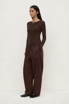Assembly Label - Nora Merino Wool Henley (Ganache) Assembly Label