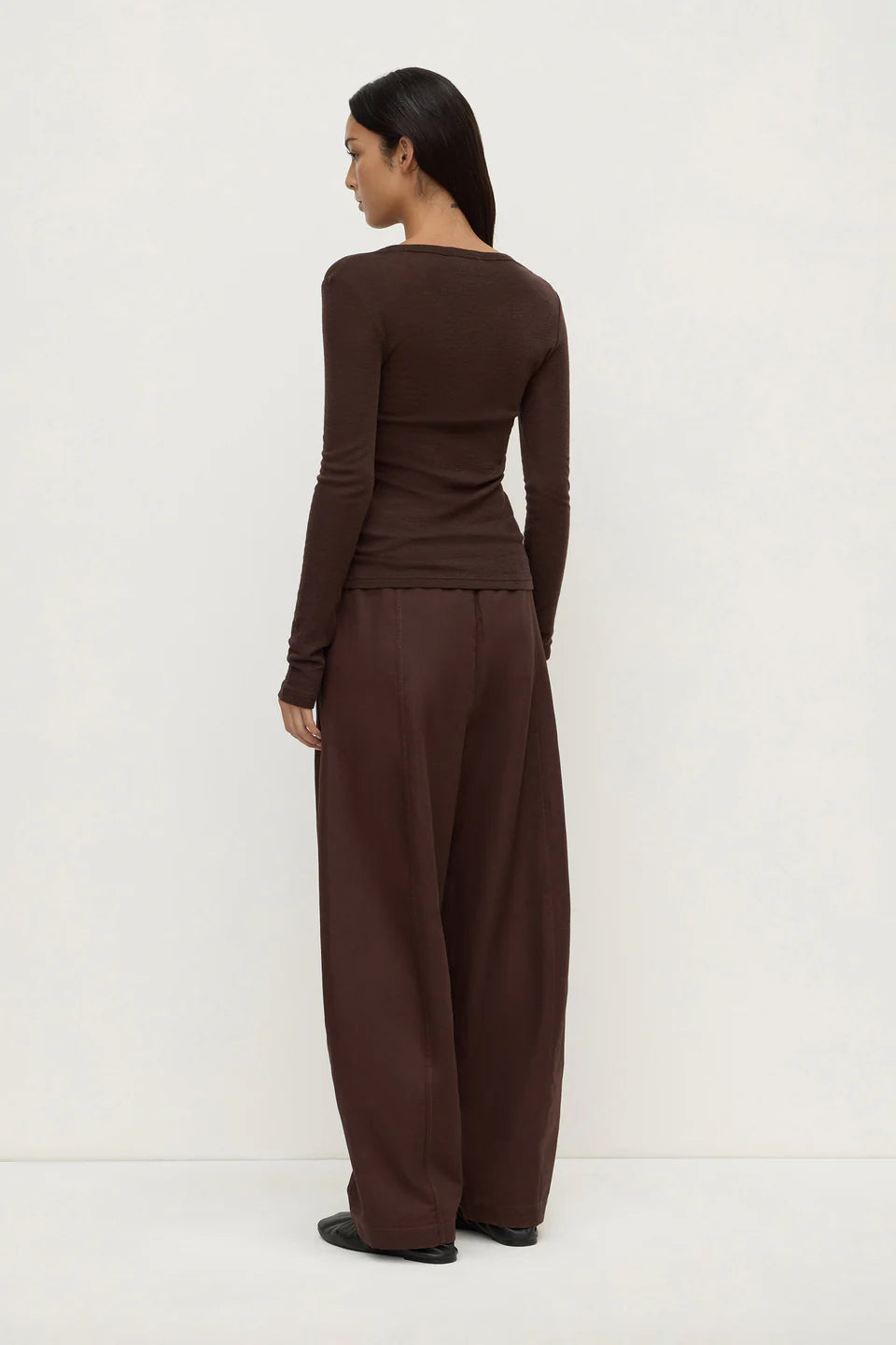 Assembly Label - Nora Merino Wool Henley (Ganache) Assembly Label