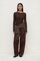 Assembly Label - Nora Merino Wool Henley (Ganache) Assembly Label