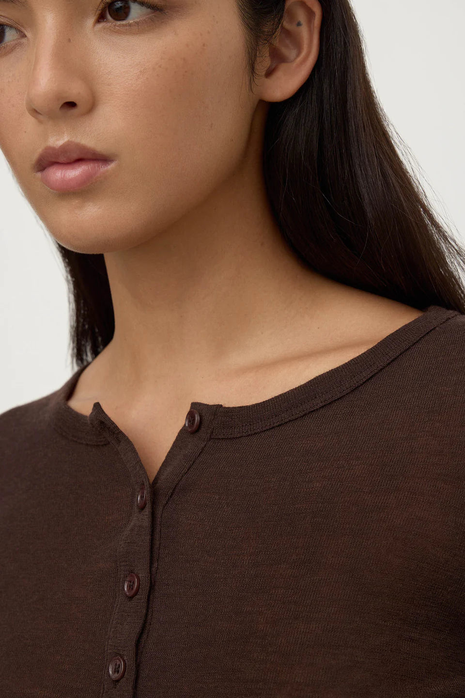 Assembly Label - Nora Merino Wool Henley (Ganache) Assembly Label