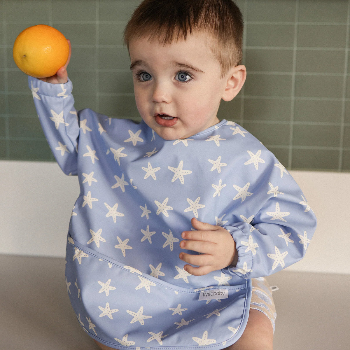 KYND Baby - Messy Bib (Star Fish Blue) KYND Baby