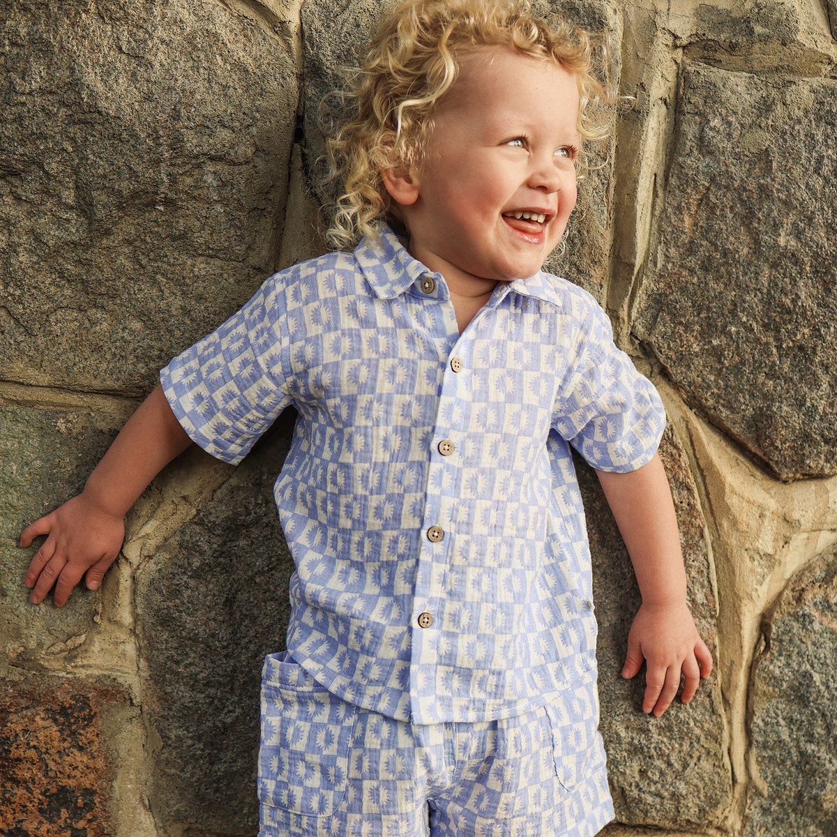 KYND Baby - Woven Short (Blue Sunrise) KYND Baby