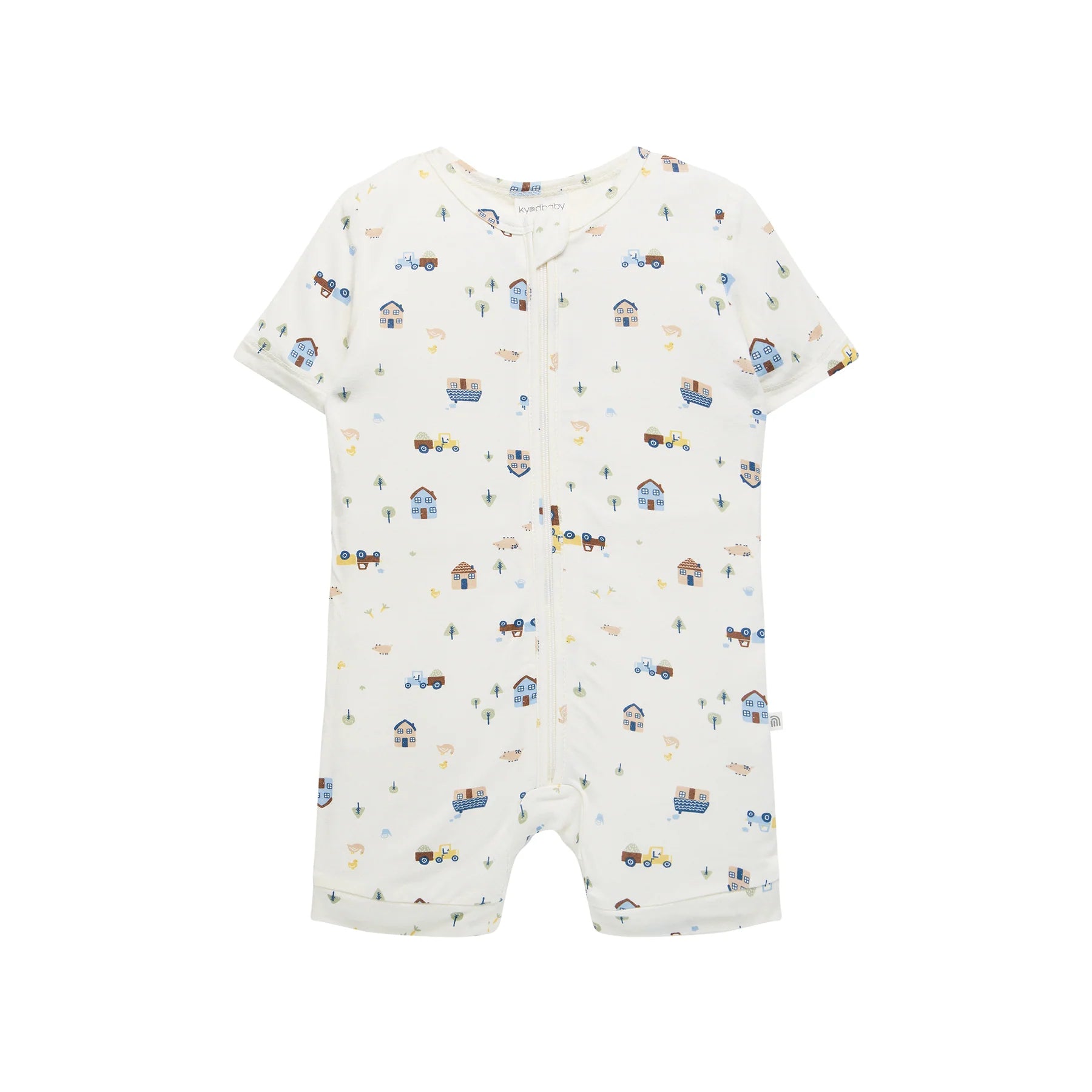 KYND Baby - Day Or Night Onsie Shortsleeve (Pasture) KYND Baby