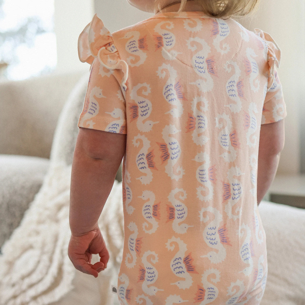 Kynd Baby - Frill SS Onesie (Seahorse) KYND Baby