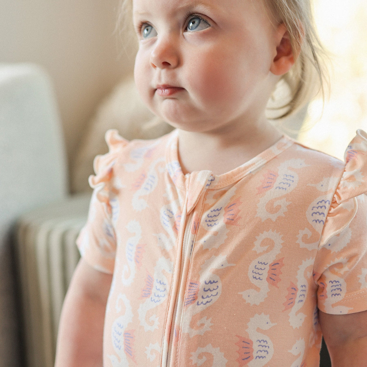 Kynd Baby - Frill SS Onesie (Seahorse) KYND Baby