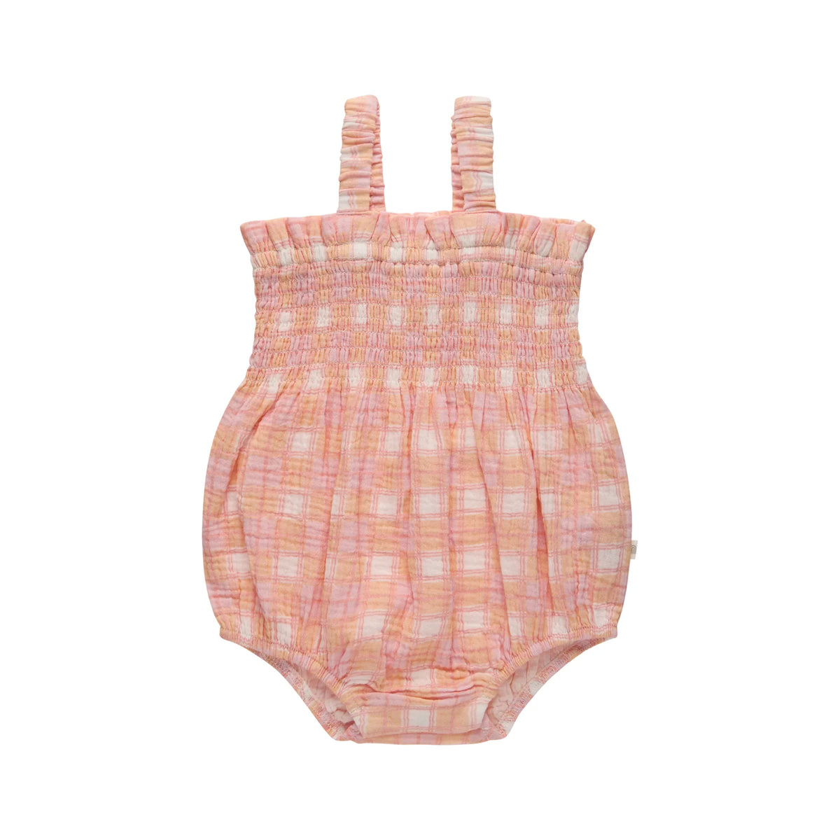 KYND Baby - Shirred Romper (Check) KYND Baby