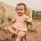 KYND Baby - Shirred Romper (Check) KYND Baby