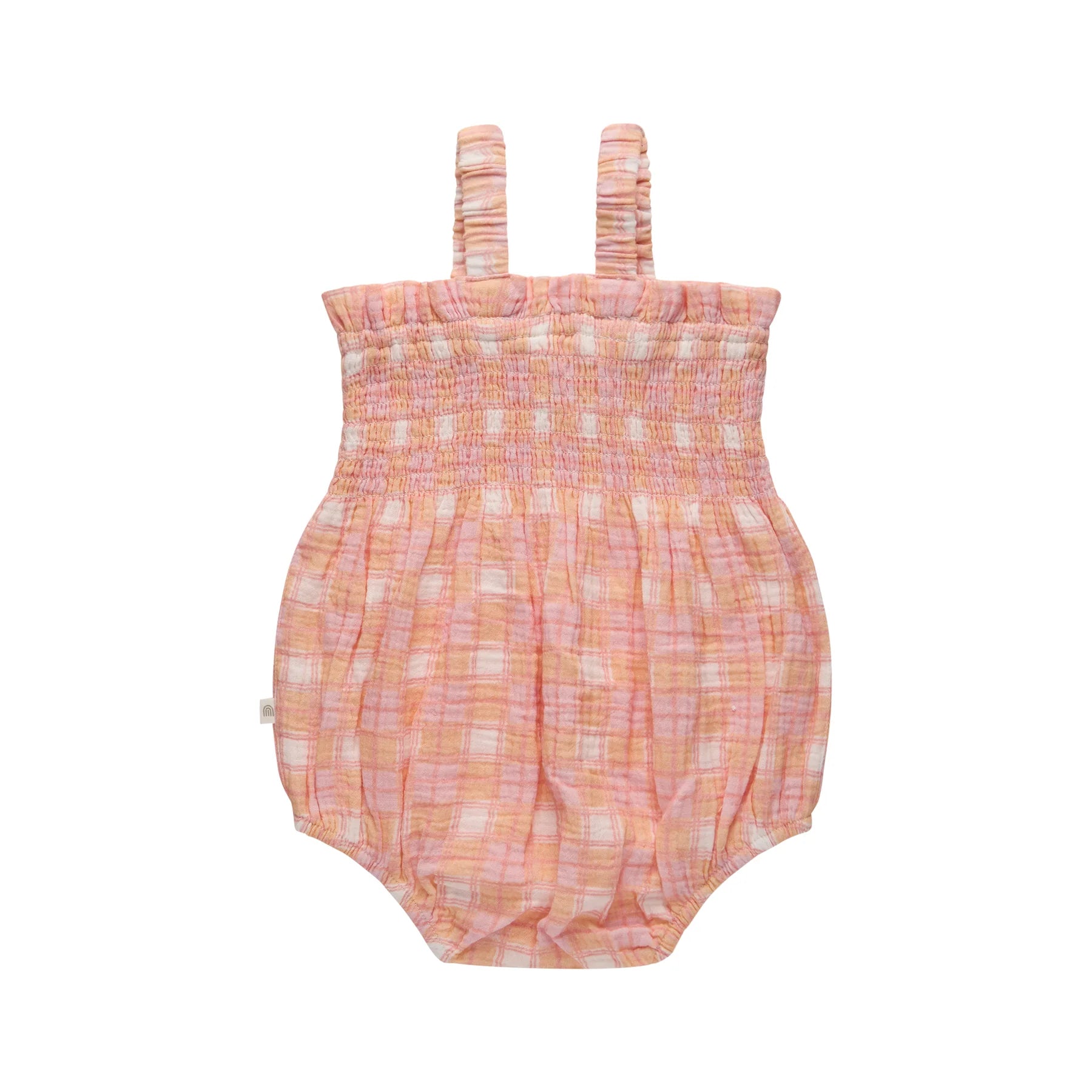 KYND Baby - Shirred Romper (Check) KYND Baby