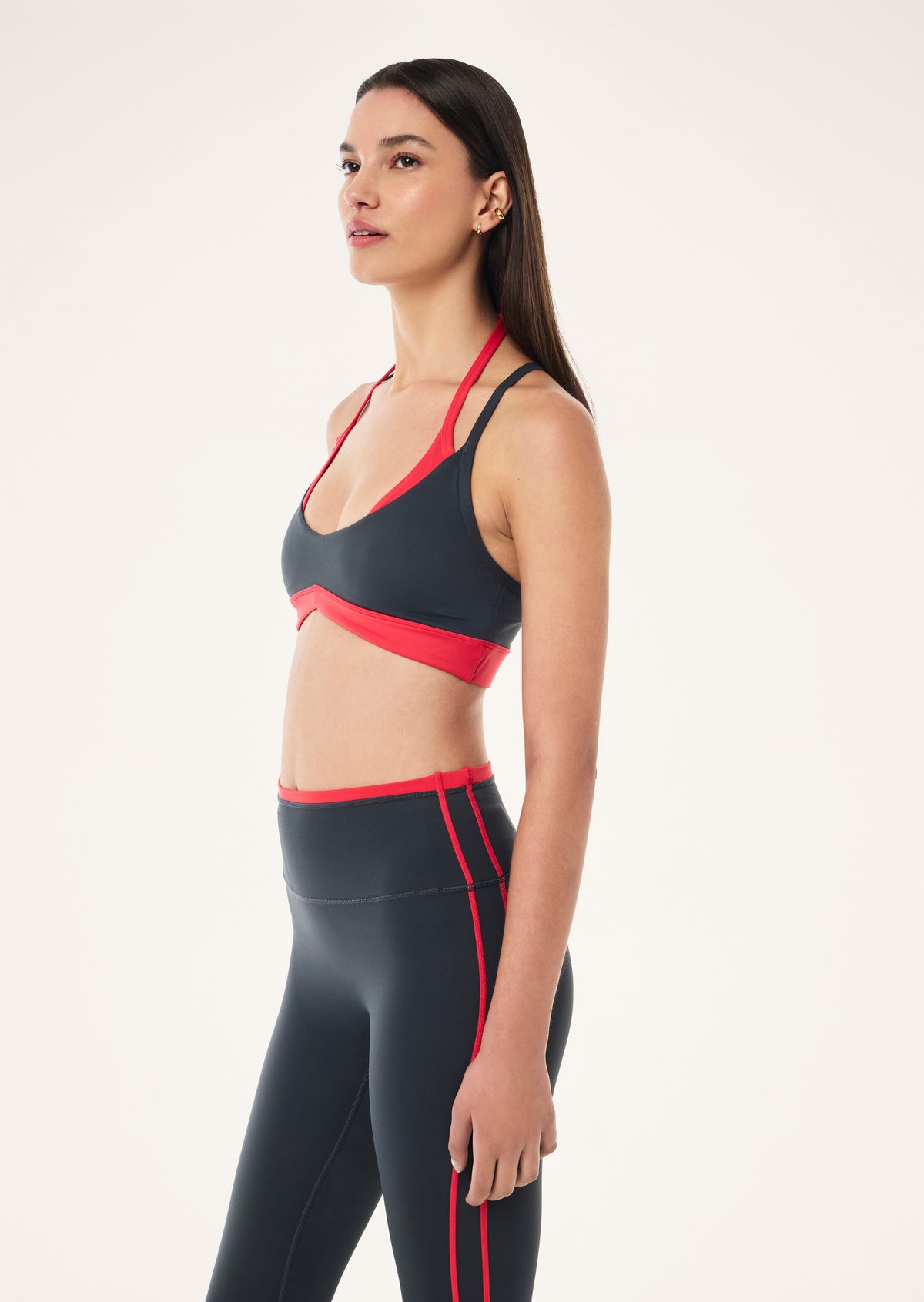 P.E Nation - Override Sports Bra (Asphalt/Strawberry) P.E Nation