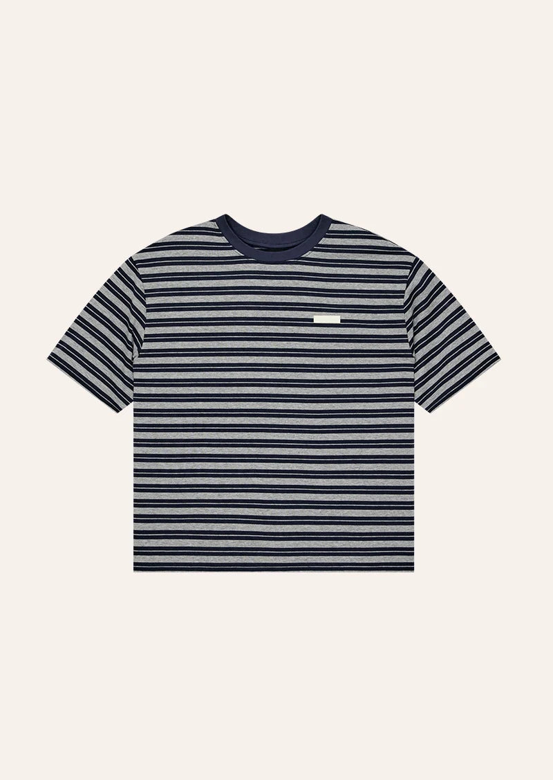 P.E Nation - Oversized Spark Tee (Dark Navy Stripe) P.E Nation
