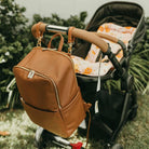OiOi - Multitasker Nappy Backpack (Brown Vegan Leather) OiOi