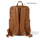 OiOi - Multitasker Nappy Backpack (Brown Vegan Leather) OiOi