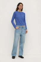 Assembly Label - Orina Cotton Cashmere Cardigan (New Blue) Assembly Label