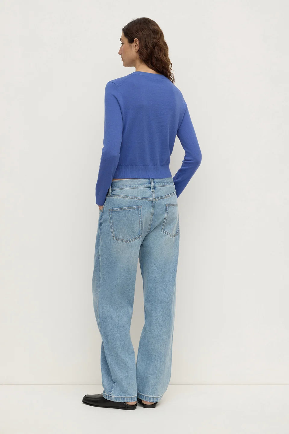 Assembly Label - Orina Cotton Cashmere Cardigan (New Blue) Assembly Label