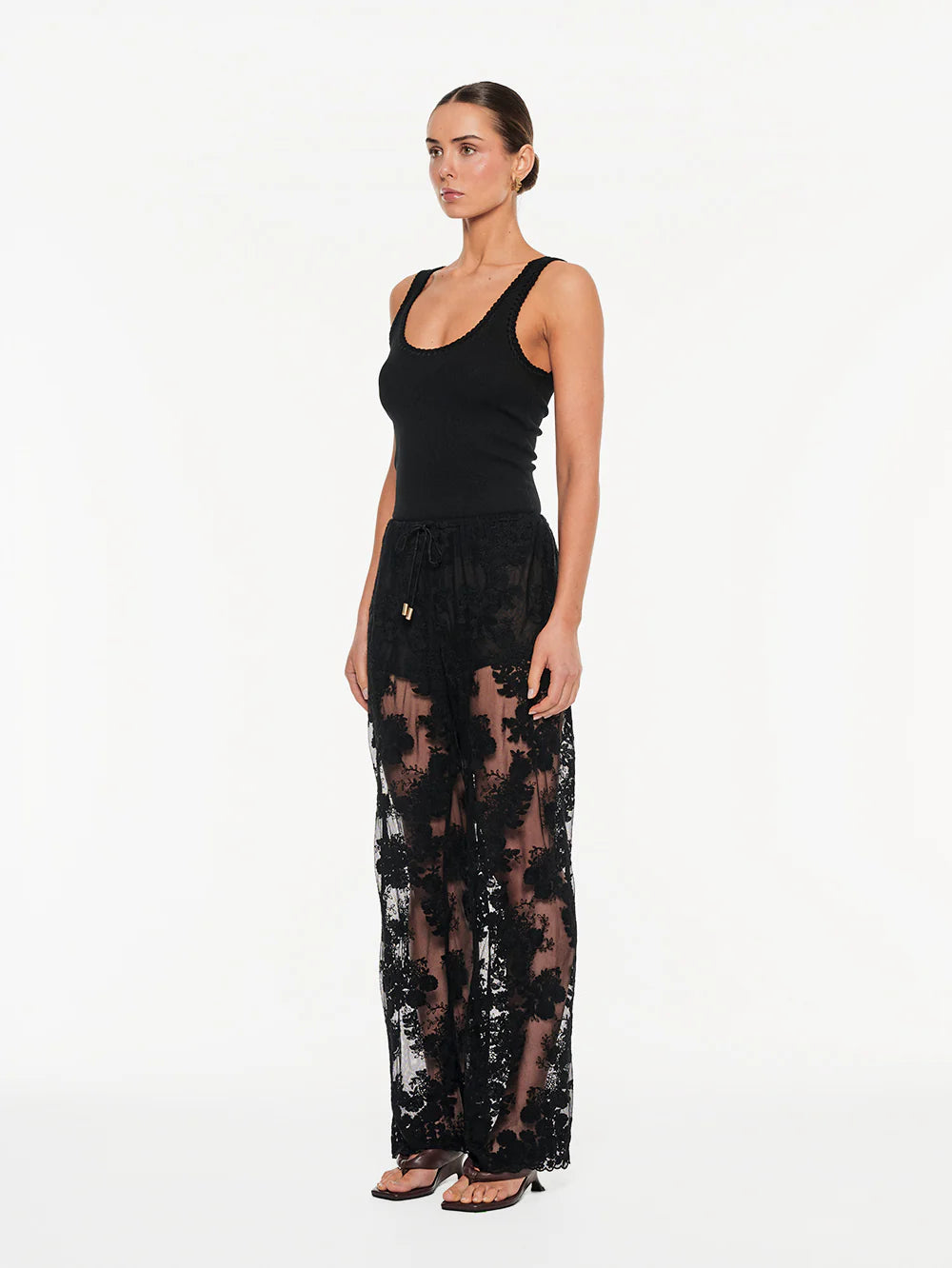 Kivari - Jaxon Lace Pant (Black) Kivari