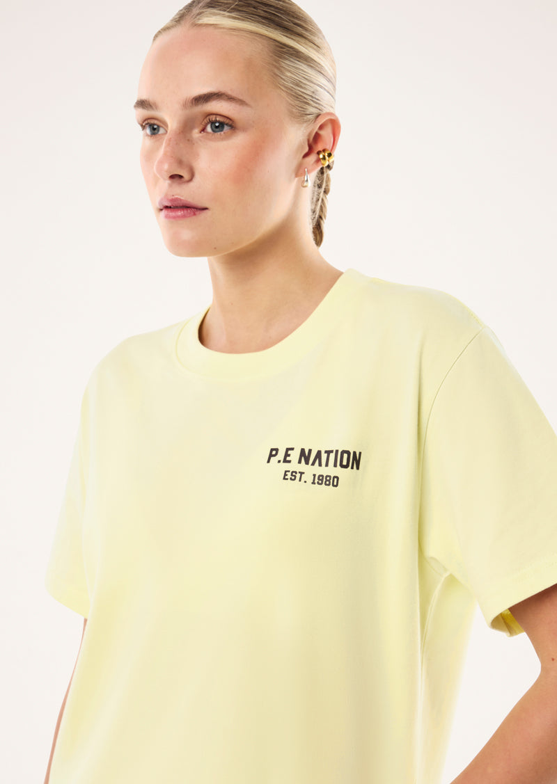 P.E Nation - Phantom Relaxed Tee (Soft Yellow) P.E Nation