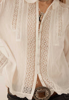 Spell - Prairie Long Sleeve Blouse (Antique White) Spell