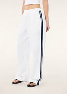 P.E Nation - Relay Spray Track Pant i(White & Dark Navy) P.E Nation