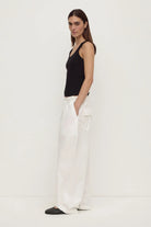 Assembly Label - Robyn Scoop Neck Rib Tank (Black) Assembly Label