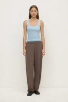 Assembly Label - Robyn Scoop Neck Rib Tank (Powder Blue) Assembly Label