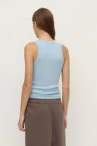 Assembly Label - Robyn Scoop Neck Rib Tank (Powder Blue) Assembly Label
