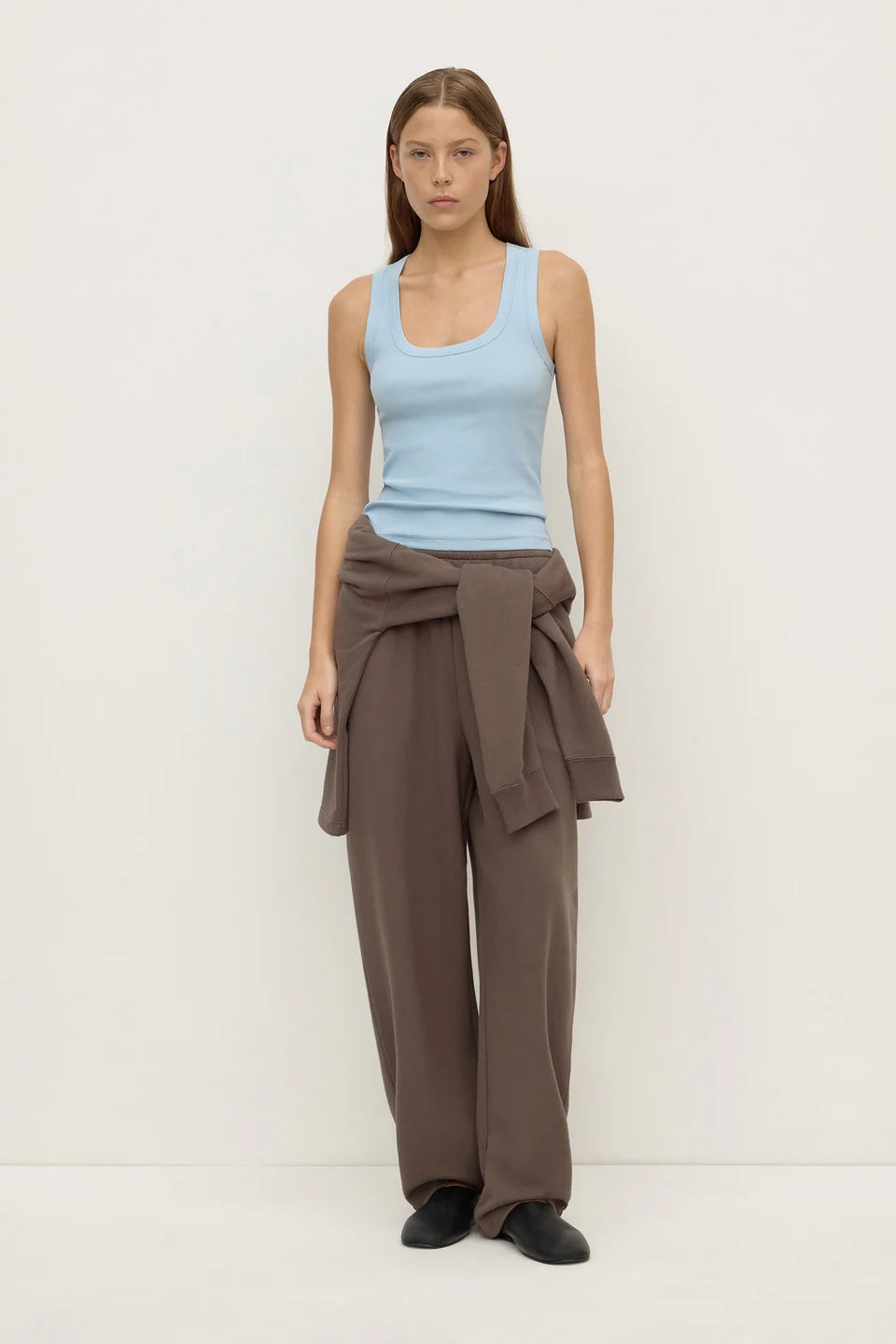 Assembly Label - Robyn Scoop Neck Rib Tank (Powder Blue) Assembly Label