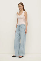 Assembly Label - Robyn Scoop Neck Rib Tank (Soft Rose) Assembly Label