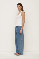 Assembly Label - Robyn Scoop Neck Rib Tank (White) Assembly Label