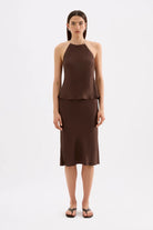 Nude Lucy - Tilly Halter Top (Chocolate) Nude Lucy
