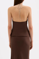 Nude Lucy - Tilly Halter Top (Chocolate) Nude Lucy