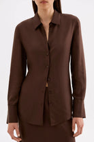 Nude Lucy - Tilly Tencel Shirt (Chocolate) Nude Lucy