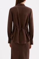 Nude Lucy - Tilly Tencel Shirt (Chocolate) Nude Lucy