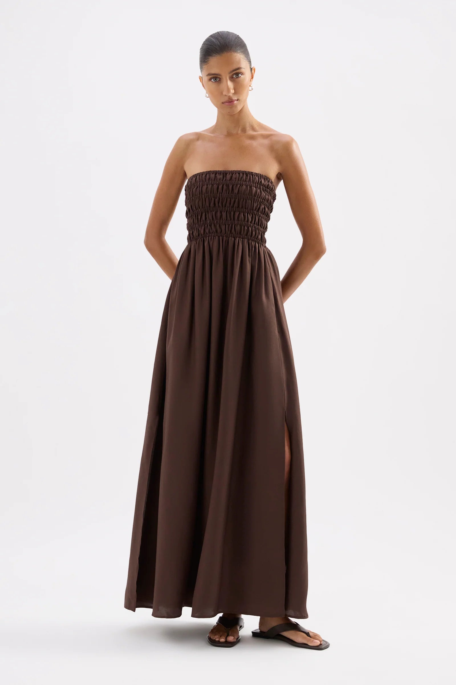 Nude Lucy - Zuri Tencel Maxi (Chocolate) Nude Lucy