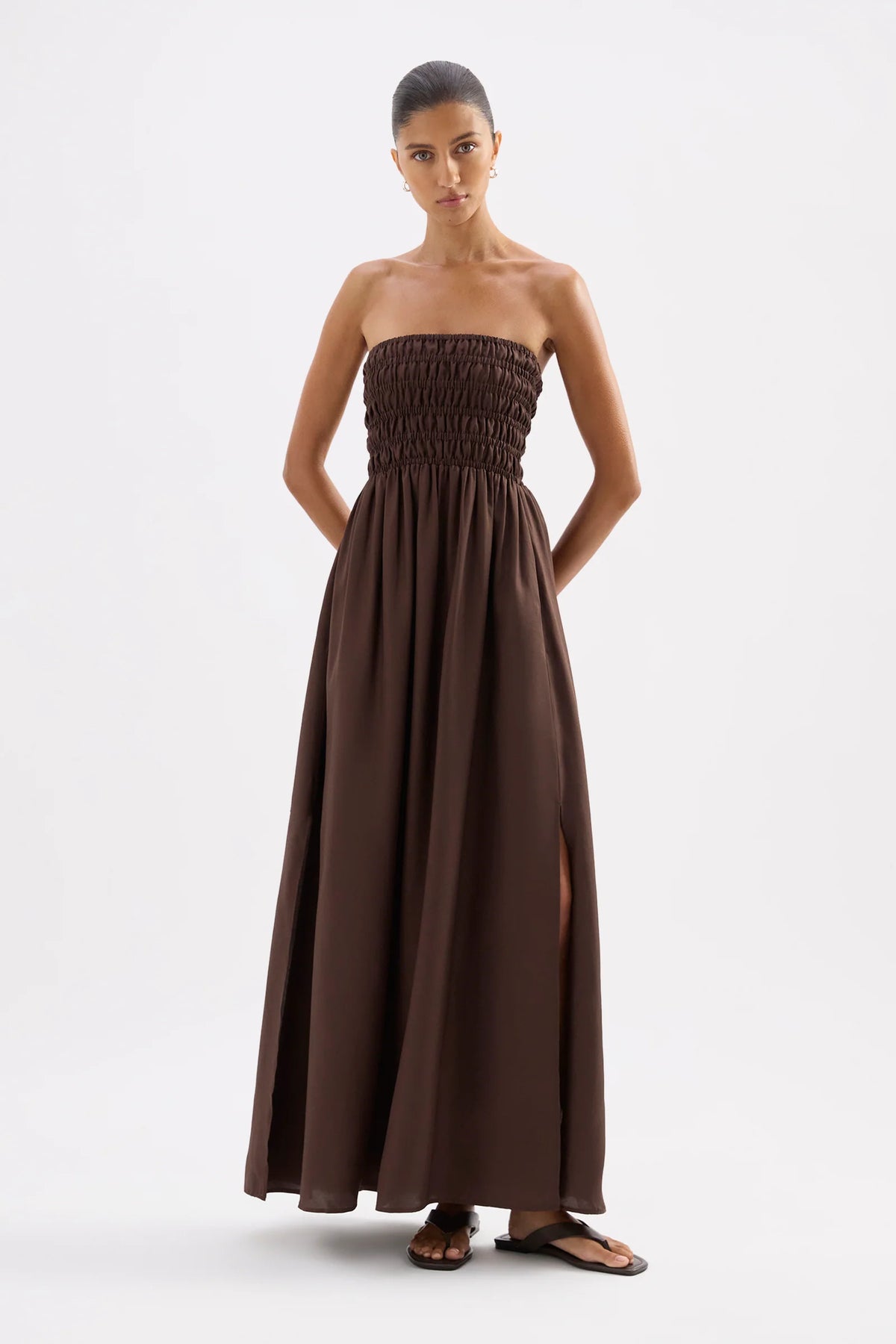 Nude Lucy - Zuri Tencel Maxi (Chocolate) Nude Lucy