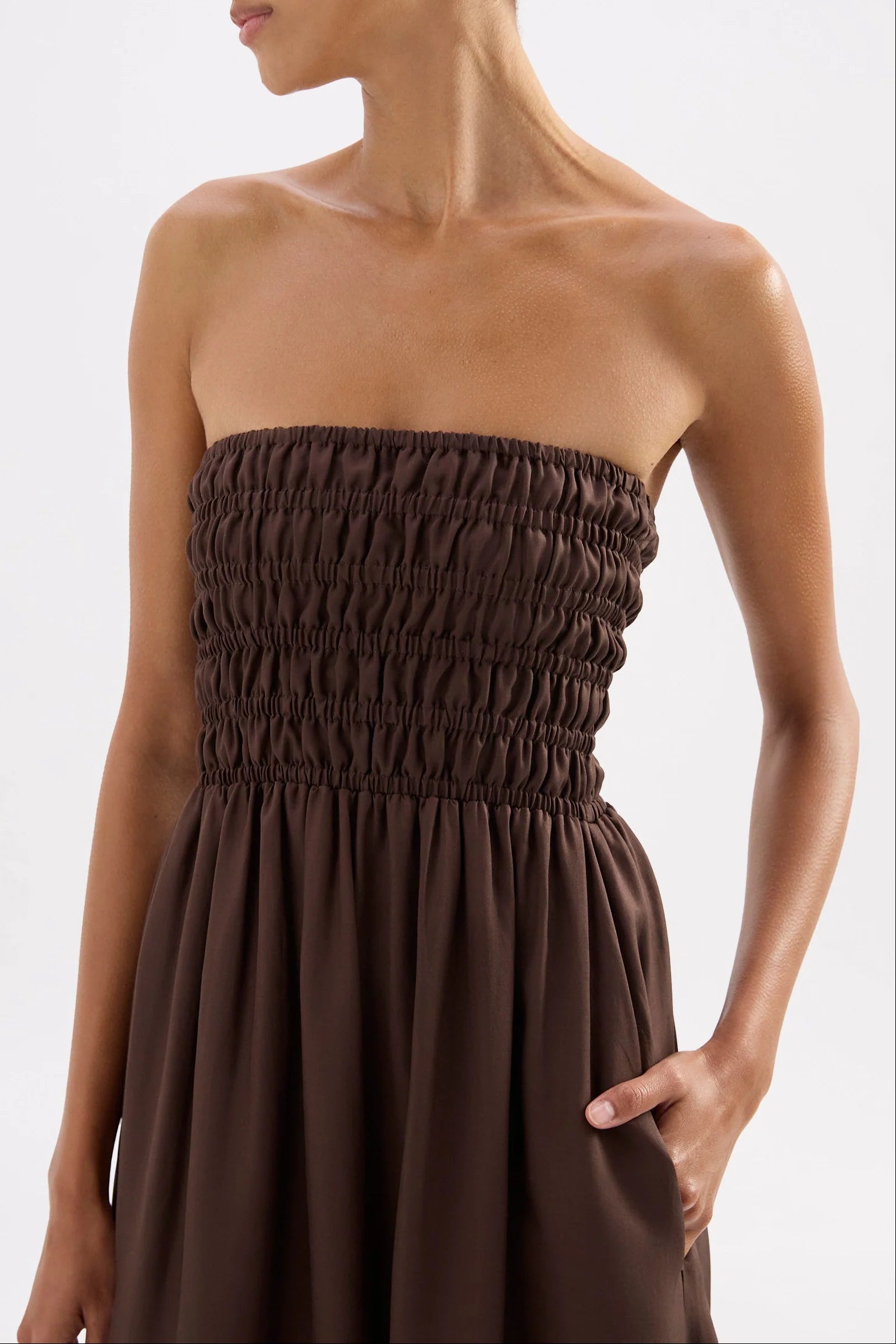 Nude Lucy - Zuri Tencel Maxi (Chocolate) Nude Lucy