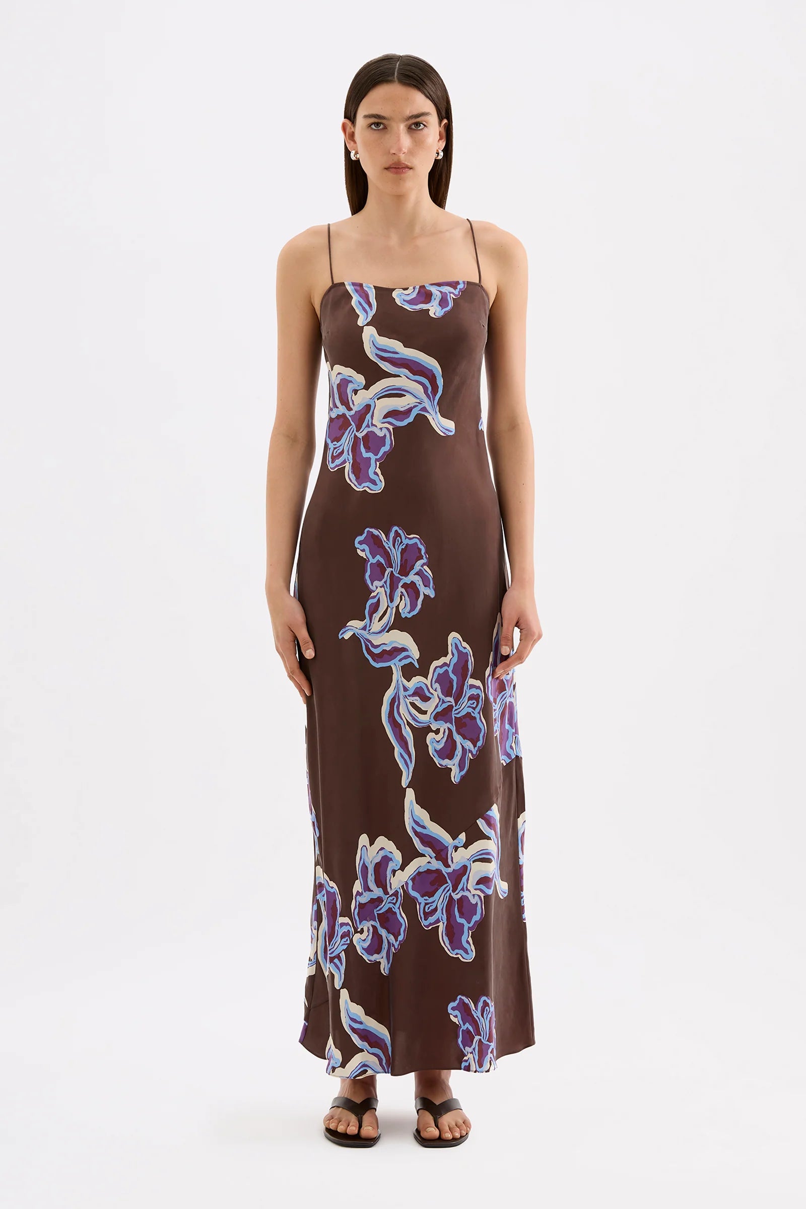 Nude Lucy - Azalea Cupro Slip Dress Nude Lucy