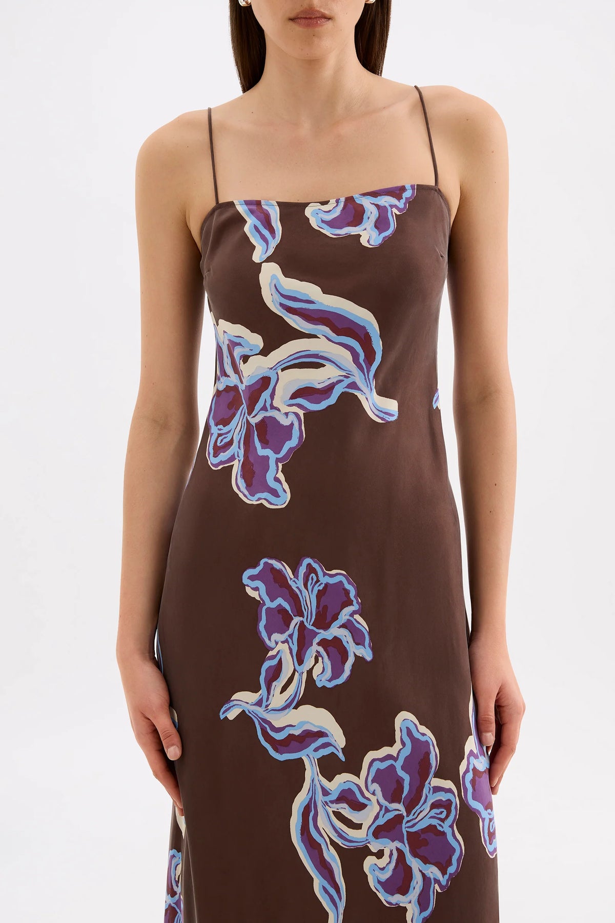 Nude Lucy - Azalea Cupro Slip Dress Nude Lucy