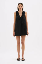 Nude Lucy - Cerie Poplin Mini Dress (Black) Nude Lucy