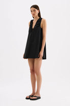 Nude Lucy - Cerie Poplin Mini Dress (Black) Nude Lucy