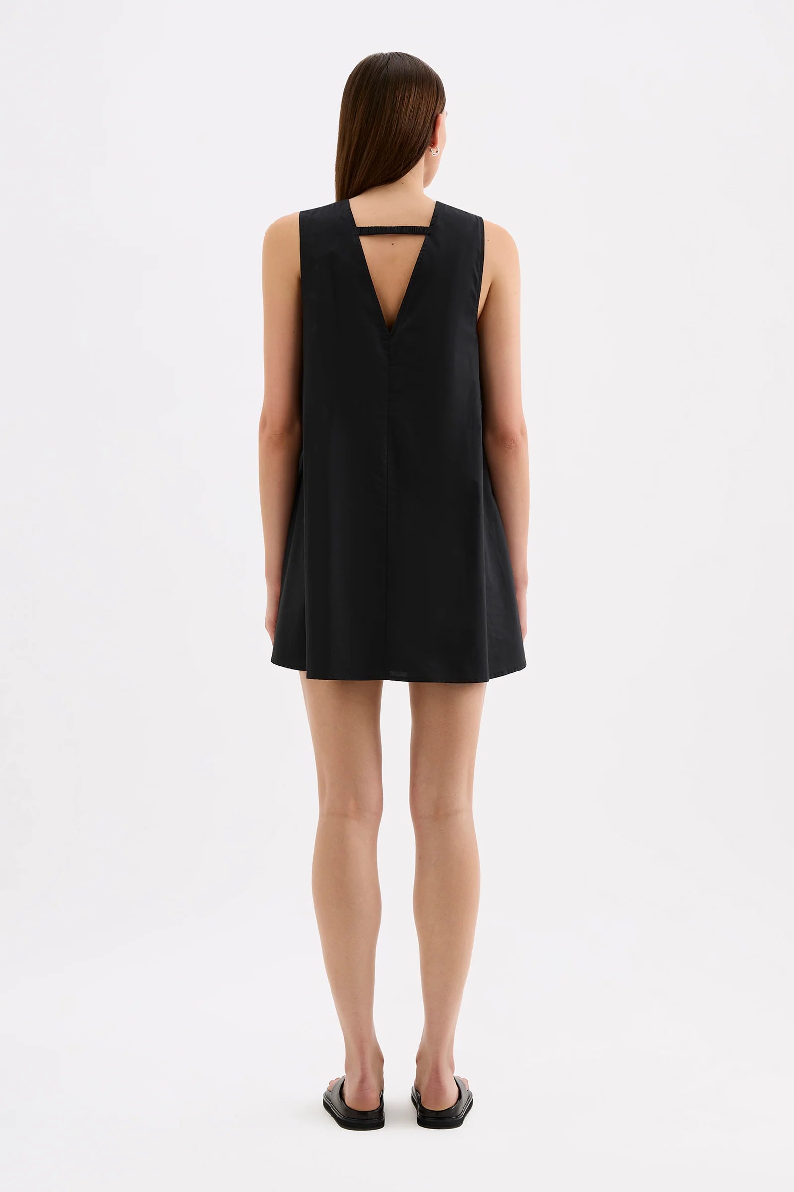 Nude Lucy - Cerie Poplin Mini Dress (Black) Nude Lucy