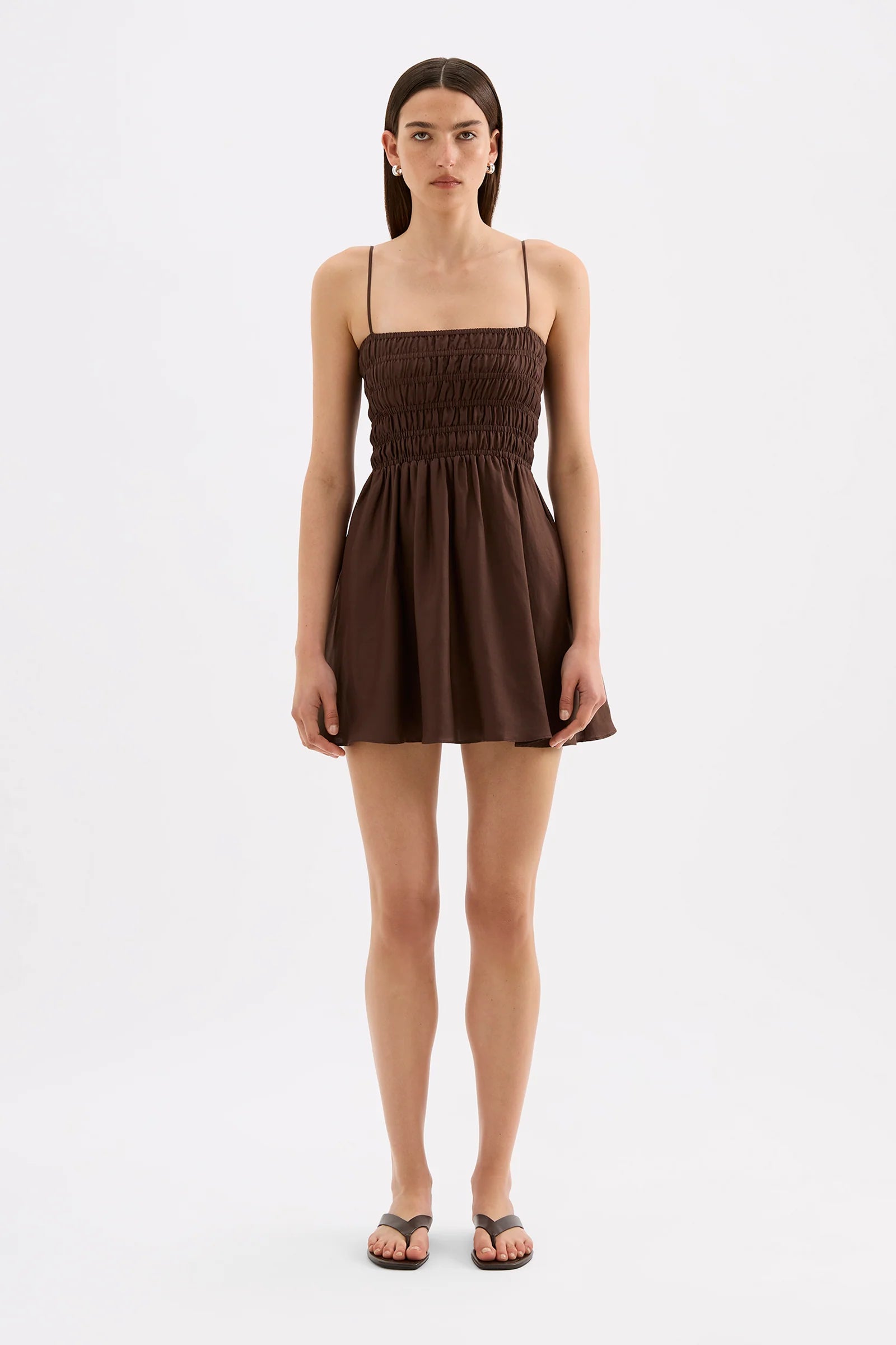 Nude Lucy - Jaslynn Mini Dress (Chocolate) Nude Lucy